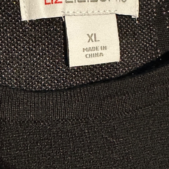 Liz Claiborne Women's Crew Neck Elbow Sleeve Floral Pullover Sweater NWT XL - Picture 4 of 7